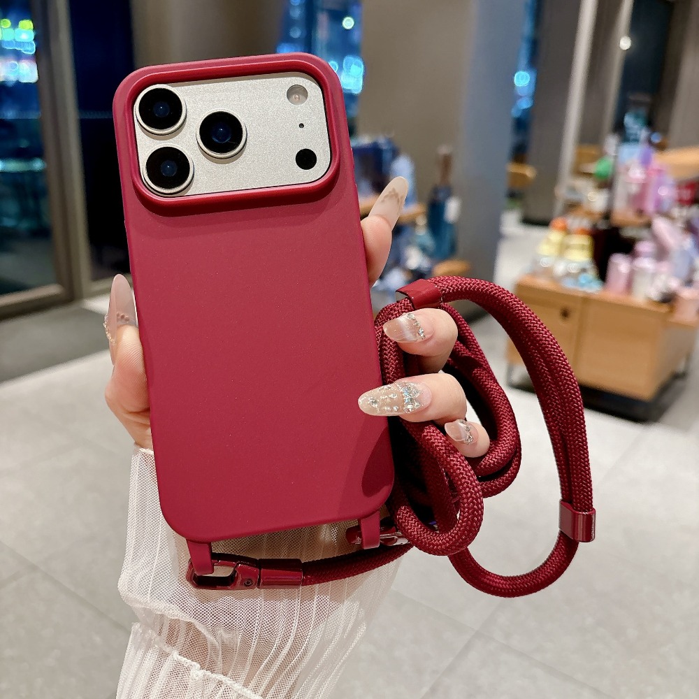 Phone Cases With Charms - Étui souple anti-perte Candy couleur unie