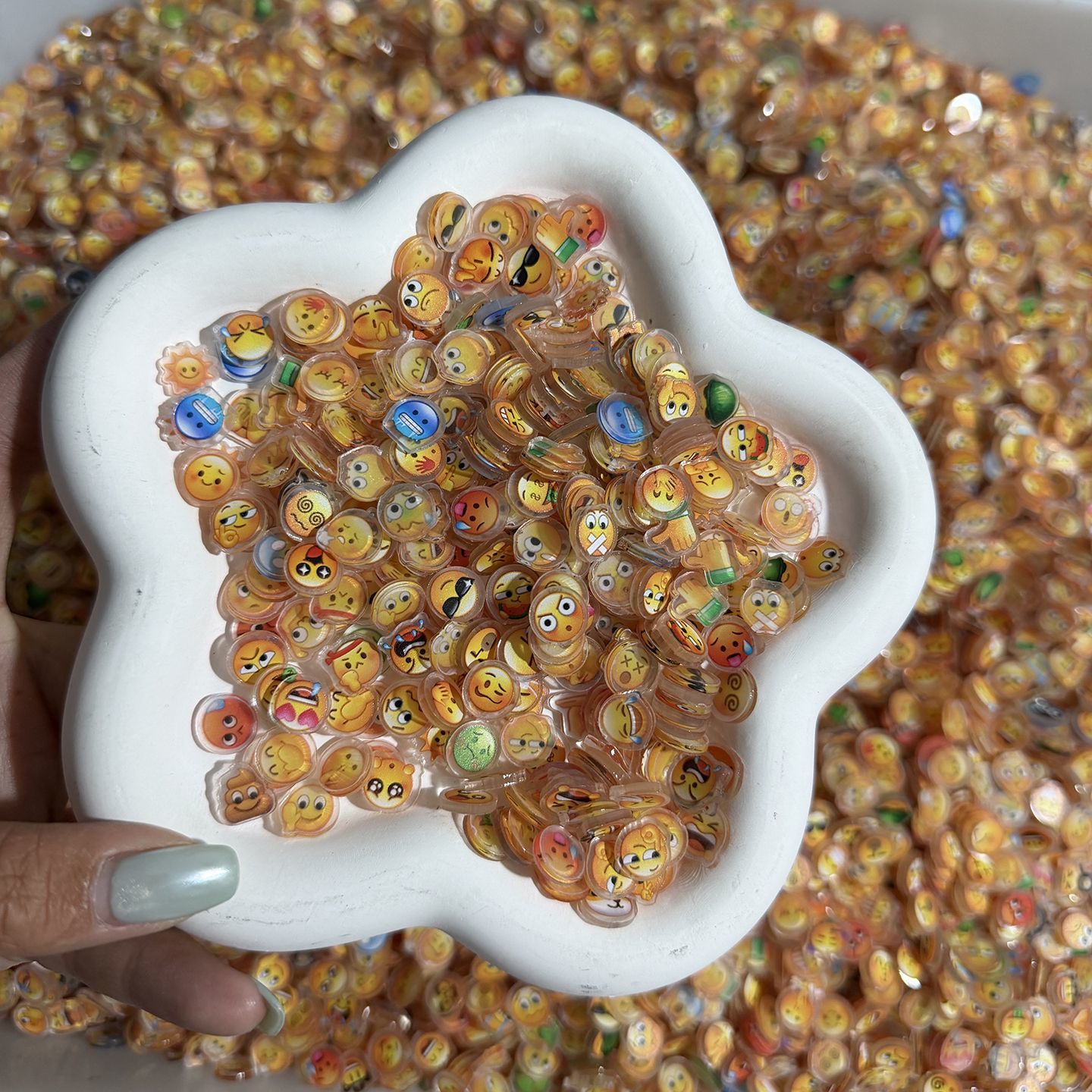 Phone Cases With Charms - Nouveauté : tranches acryliques emoji de