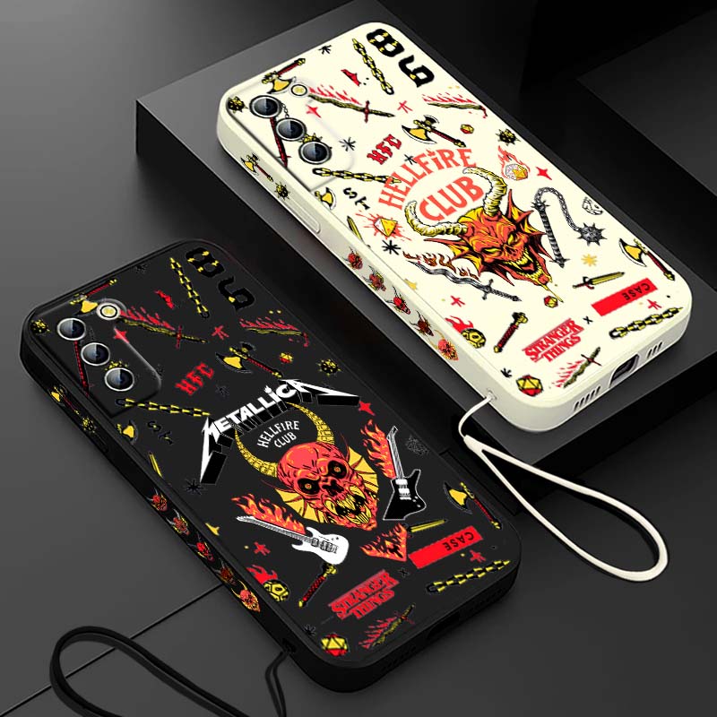 Phone Cases Galaxy S25 - Coque de téléphone liquide avec cordon