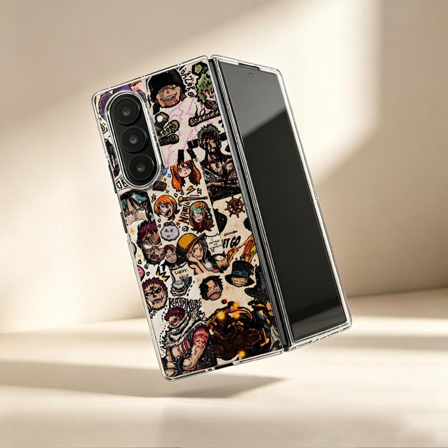 Phone Cases Z Fold 4 - Étui Crew Bond Luffy pour Samsung