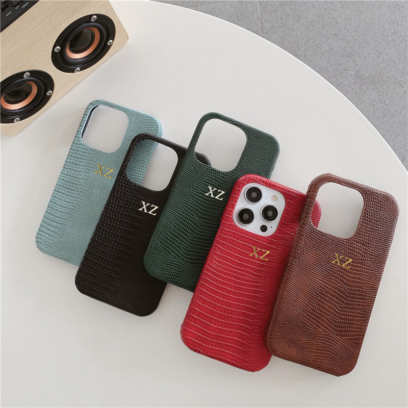 Phone Cases Personalised - Coques en cuir personnalisées avec initiales