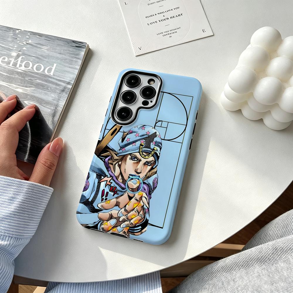 Phone Cases Galaxy S25 - Coque de téléphone Anime J-JOJO Steel