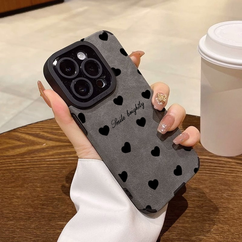 Nouveau luxe noir amour coeur  - Phone Cases Best avis et prix
