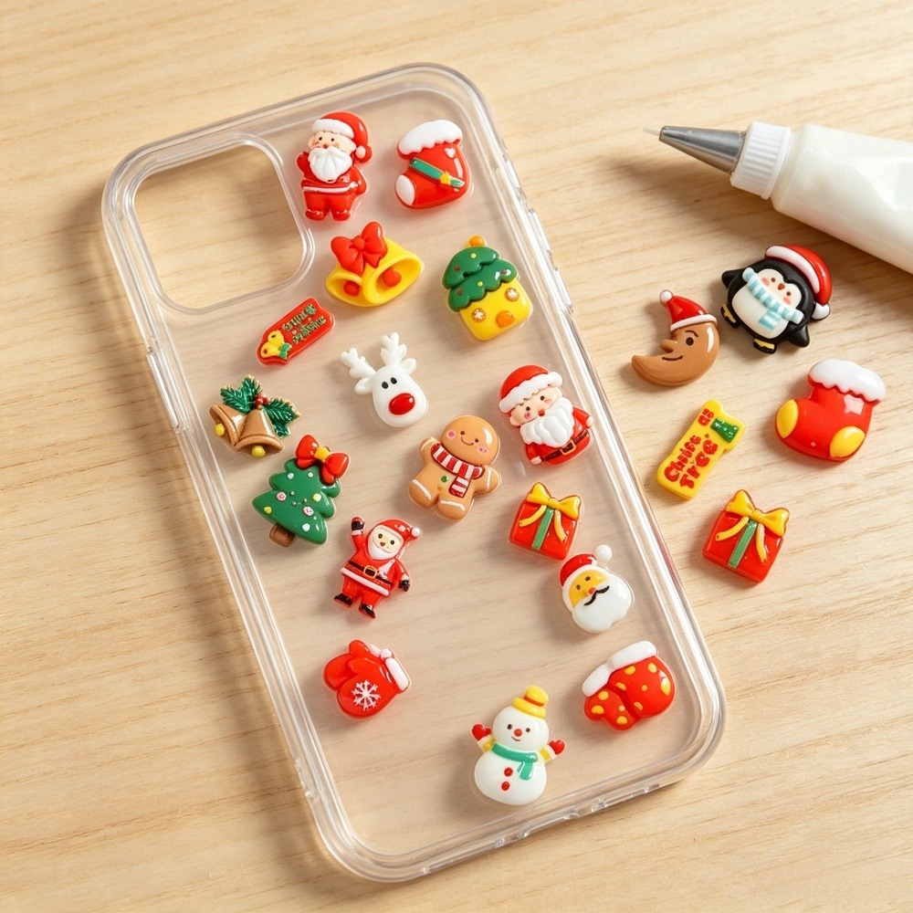 Breloques de Noël en résine à  - Phone Cases With Charms avis et prix