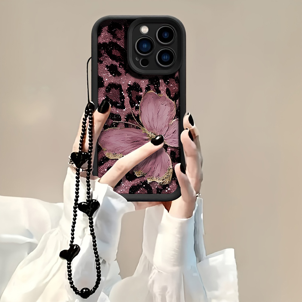 Étui rétro à imprimé léopard p - Phone Cases With Charms avis et prix