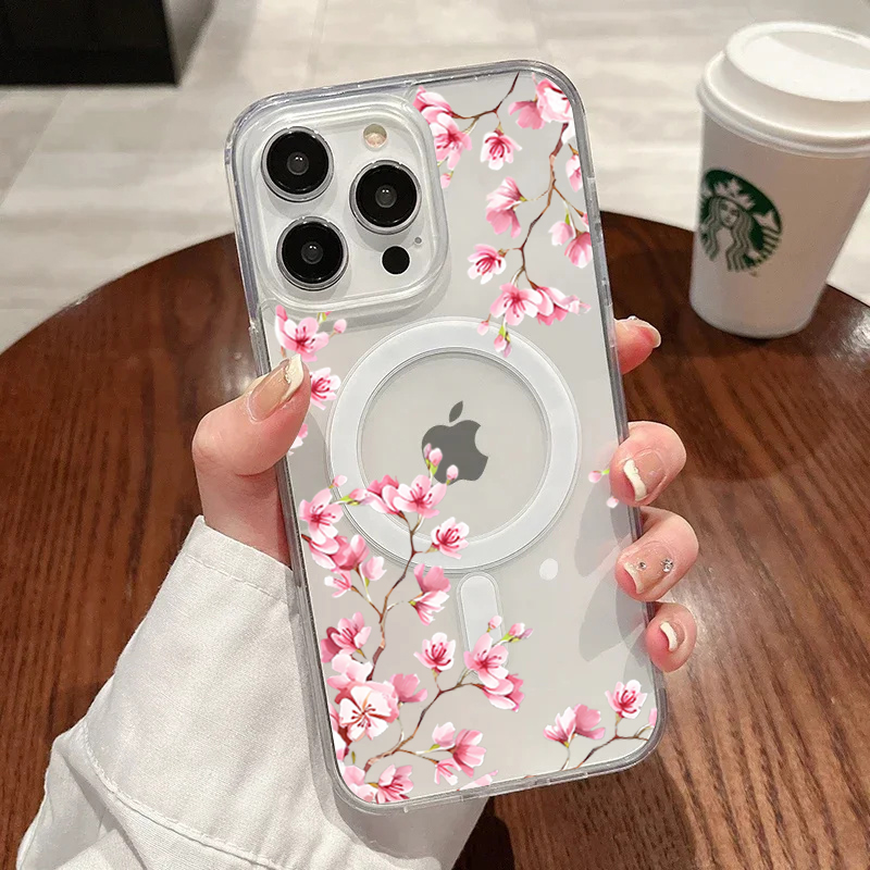 Coque de luxe rose à fleurs IN - Phone Cases Expensive avis et prix